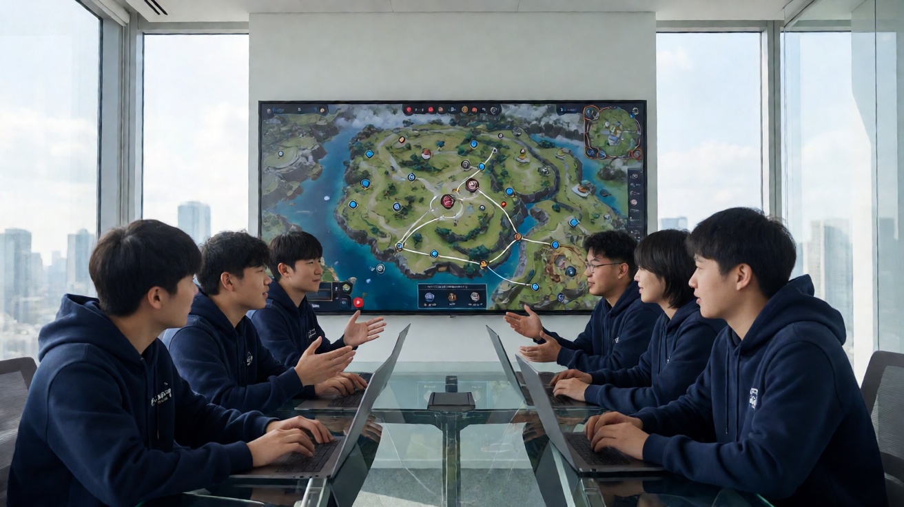 战术竞技类电竞项目，选手在广阔地图上展开生存对抗